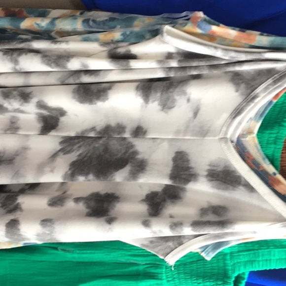 COPY - 45 Boho Tie Dye Adjustable Strap Maxi Dress With Side Pockets - Picture 2 of 5